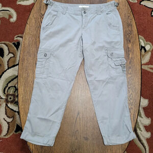 Old Navy Gray Cargo Cropped Capri Pants Size Women's 6
